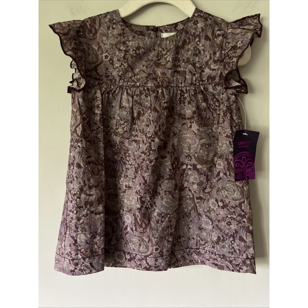 Peek Liberty London Art Print Baby O'Keefe Dress Size 1 12-18M NWT